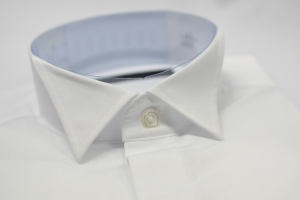 ウイングカラーシャツ　仕立てチェック