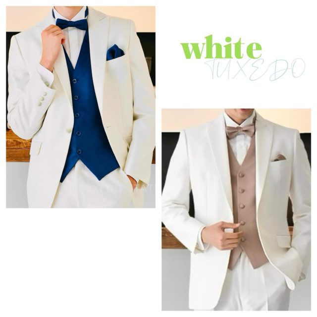 挙式では王道の ホワイトタキシード

ブラックやブラウンのダーク系カラーが根強い人気ではありますが
ホワイトカラーの衣装は、結婚式の時にしか着れない特別なお色です✨️

ホワイトの中でも肌なじみがよい"オフホワイト"といわれるお色となります

挙式やフォトウェディング、特別な日に特別な１着を着てみてはいかがでしょうか👰💍🤵

#tuxedostation
#タキシード
#レンタル #新郎
#タキシードステーション
#タキシードステーション東京店
#タキシードステーション横浜店
#タキシードステーション大阪店
#レンタルタキシード
#タキシード試着
#2025夏婚
#2025秋婚
#2025冬婚
#ウェディング
#リゾートウェディング 
#挙式
#披露宴
#2次会 
#1.5次会
#前撮り
#フォトウェディング
#ロケーションフォト